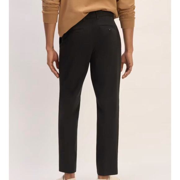 NWOT Everlane The Pleated Air Chino In Black Size   32x32 - Picture 2 of 9